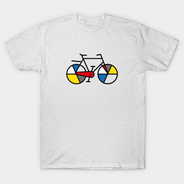 2 WHEELS and a nod to Mondriaan T-Shirt by hilariouslyserious